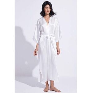 White Faux Silk Fabric